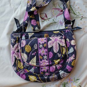 Vera Bradley Small Blue Purple Messenger Bag